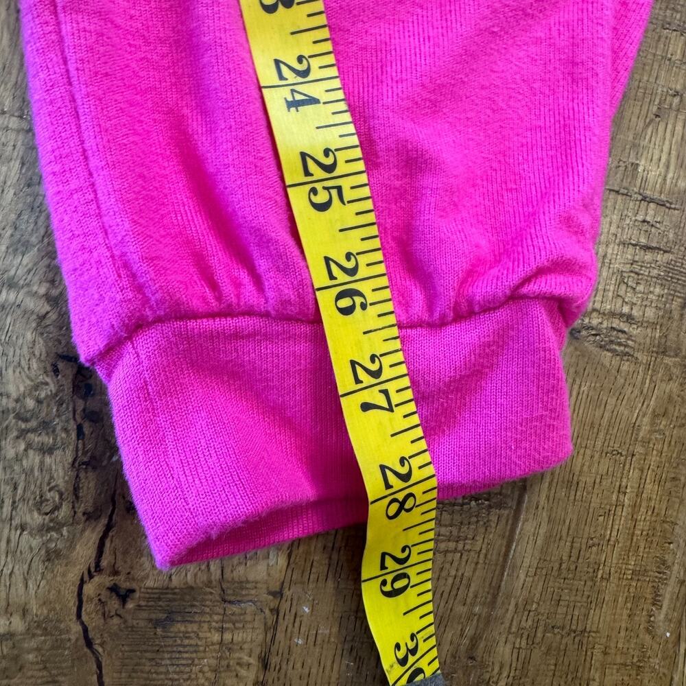 Crown & Ivy Hot Pink 2 Piece Sweat Set Sweatshirt & Pants Size L Women's - Picture 7 of 12